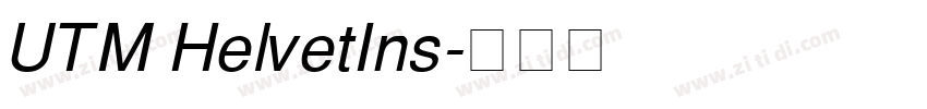 UTM HelvetIns字体转换